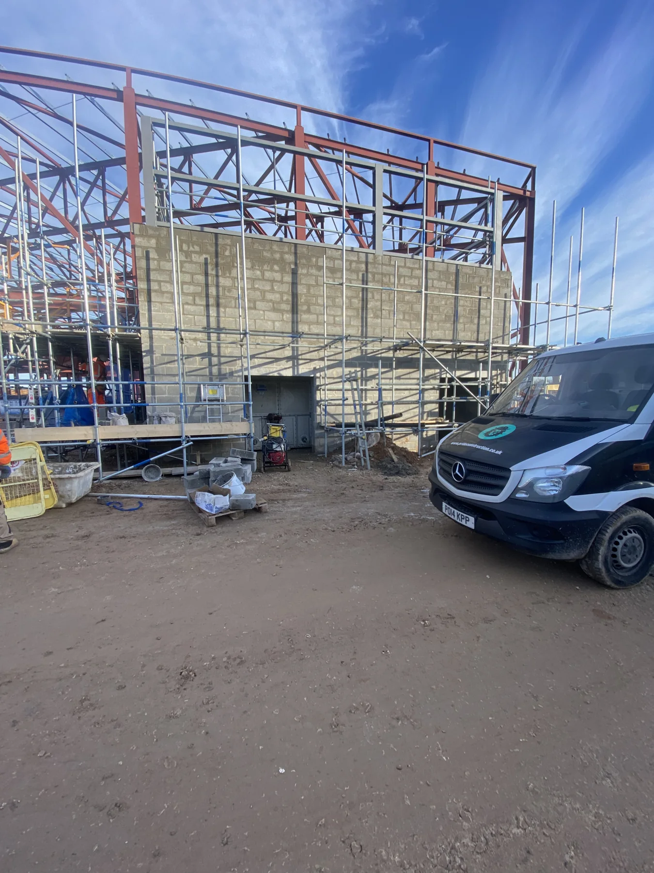 Plant room superstructure at Yorkshire Wildlife Park